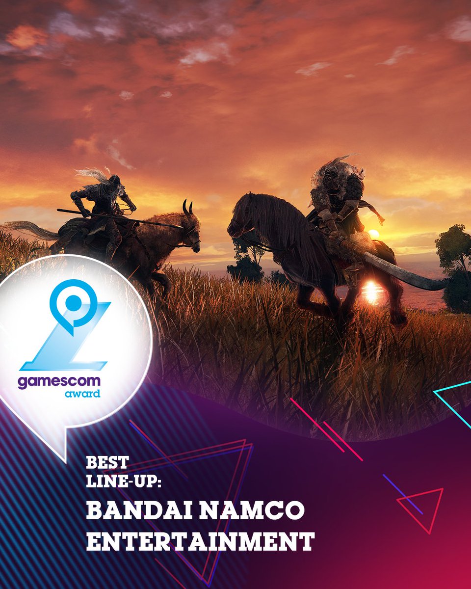 gamescom's tweet image. What an amazing Line-Up of games.  Congratulations Bandai Namco for taking home the  Best Line-Up award at #gamescom2021