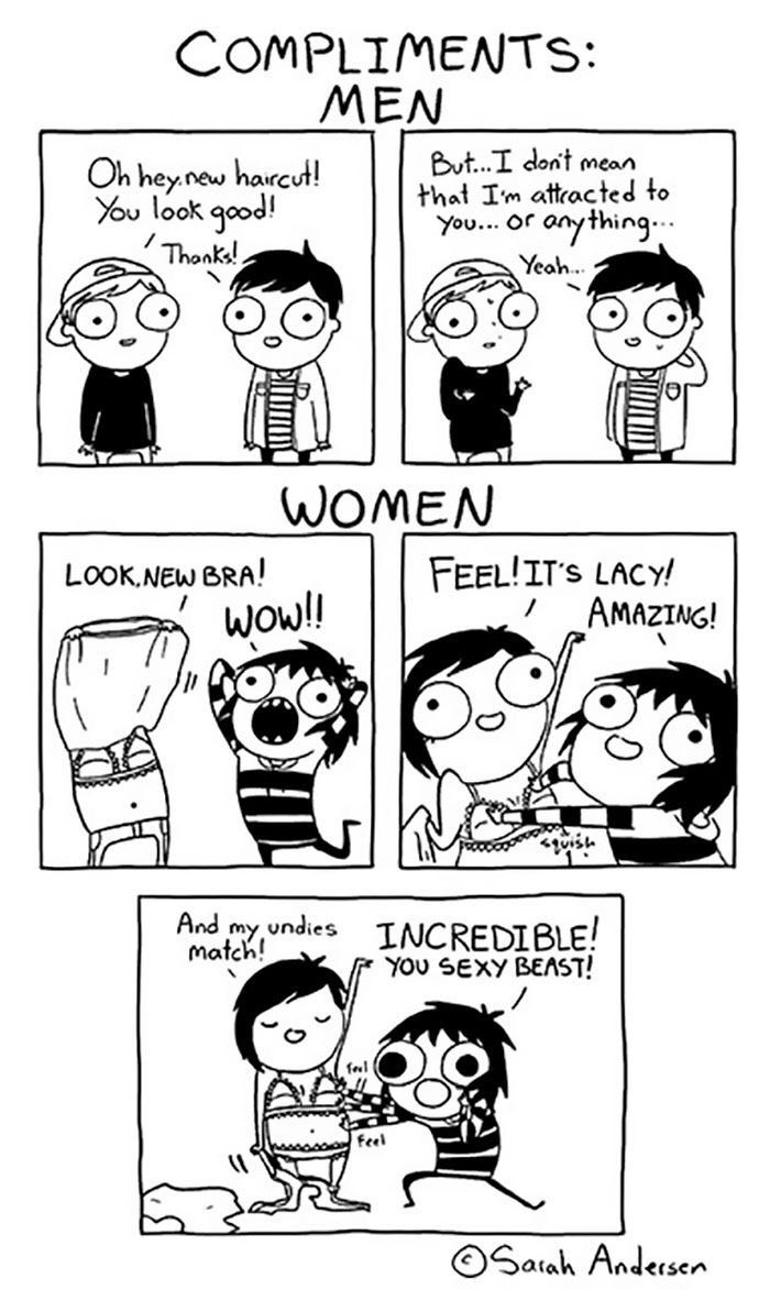 PlushDragon_'s tweet photo. Girl problems by the glorious @SarahCAndersen #boobjail #freethegirls https://t.co/psHGd66Lji