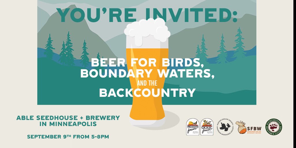 Come on down to <a href="/ablebrewing/">Able Brewing</a> and enjoy a beer, eat some great food, support conservation, and talk hunting and fishing with like-minded friends.

We will be giving away a $100 Omnia gift cardand $1 from every Able pint sold will be donated to the Build a Wildlife Area program.