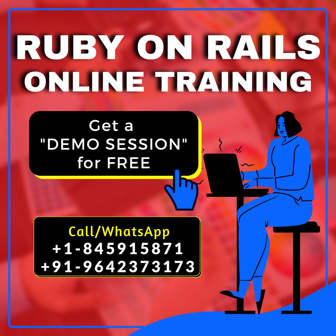 svsoftsolution's tweet image. Avail Ruby On Rails Online Training by experts of #SVSoftSolutions.
svsoftsolutions.com/rubyonrails-on…
+91-9642373173 (India) or +1-8459158712 (USA)
#rubyonrailstraining #rubytraining #rubycourse #rubyonrailsinterview #rubyonrails #rubyonrailsdeveloper #rubyonrailsjobsupport