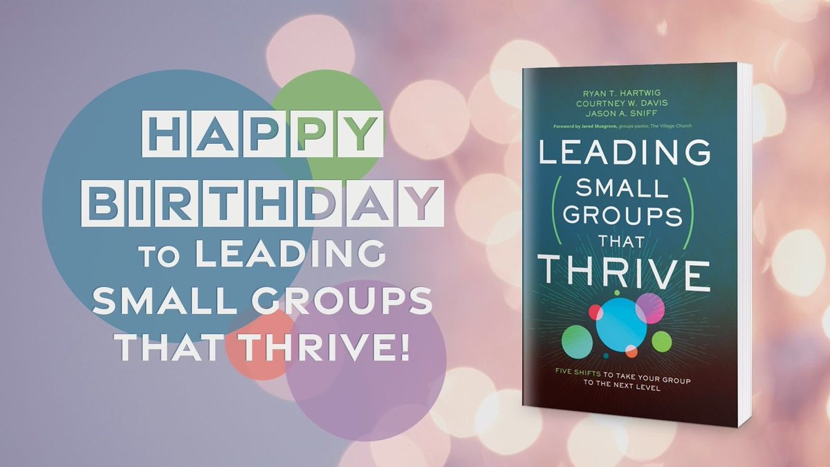 Today’s a great day to get this fantastic book - 50% off through September 10 thrivinggroups.com/birthday <a href="/GroupsThriving/">Thriving Groups</a> <a href="/rthartwig/">Ryan Hartwig</a>