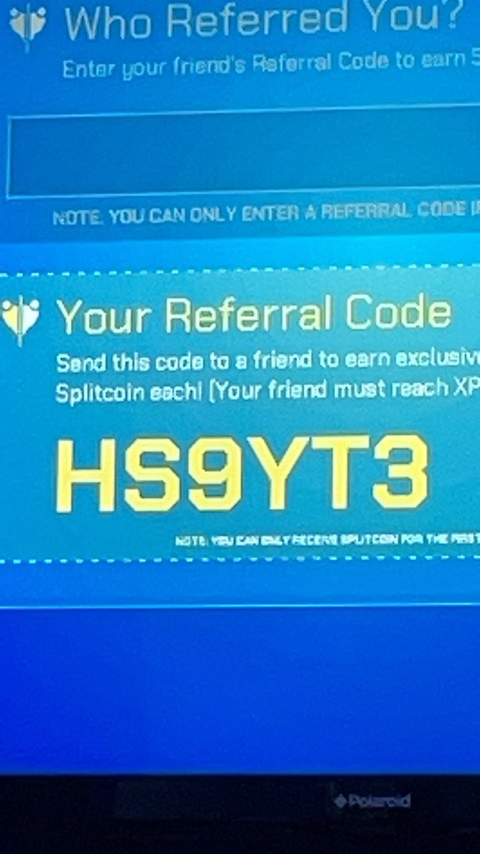 Tmbw01's tweet photo. If anyone can use my referral code it would be much appreciated #Splitgate #splitgatereferral https://t.co/lhntUC94vO