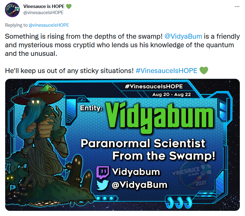 Vinesauce is HOPE 💚 / Twitter