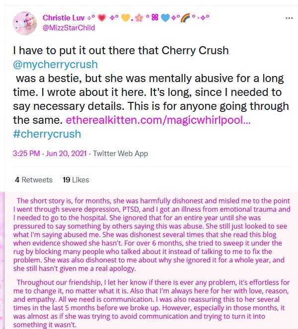 Twitter cherry crush ⁣⁣⁣⁣⁣⁣⁣⁣⁣⁣⁣Cherry Crush
