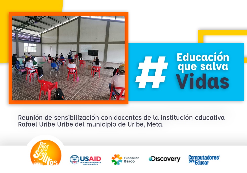 pasossegurosco's tweet photo. Estamos en Uribe, Meta, donde realizamos Educación en el Riesgo de Minas Antipersonal #ERM en el ámbito educativo, la cual permite la adopción de comportamientos seguros que salvan vidas por parte de toda la comunidad educativa. #MenosMinasMásVida https://t.co/v1LF0BkKAT