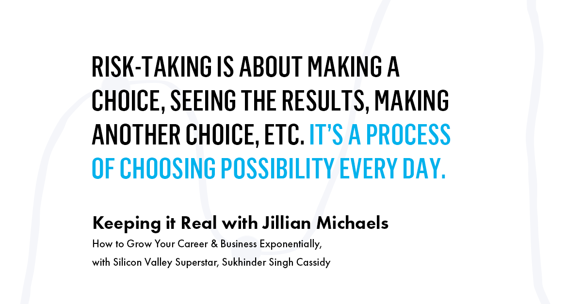 It was great talking with @JillianMichaels on the Keeping it Real Podcast about how we can take daily risks not only in our professional lives, but in our personal lives as well. Thanks for having me! Check out the full episode here: podcasts.apple.com/us/podcast/how… #ChoosePossibility