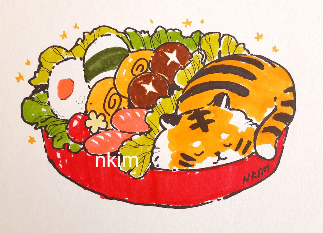 nkim_illustrate's tweet photo. Okay! I have some Bento Originals up in my shop! US and Canada only for these! >< 

SHOP : https://t.co/WwO9iNPFor https://t.co/wLcvtVLKUH