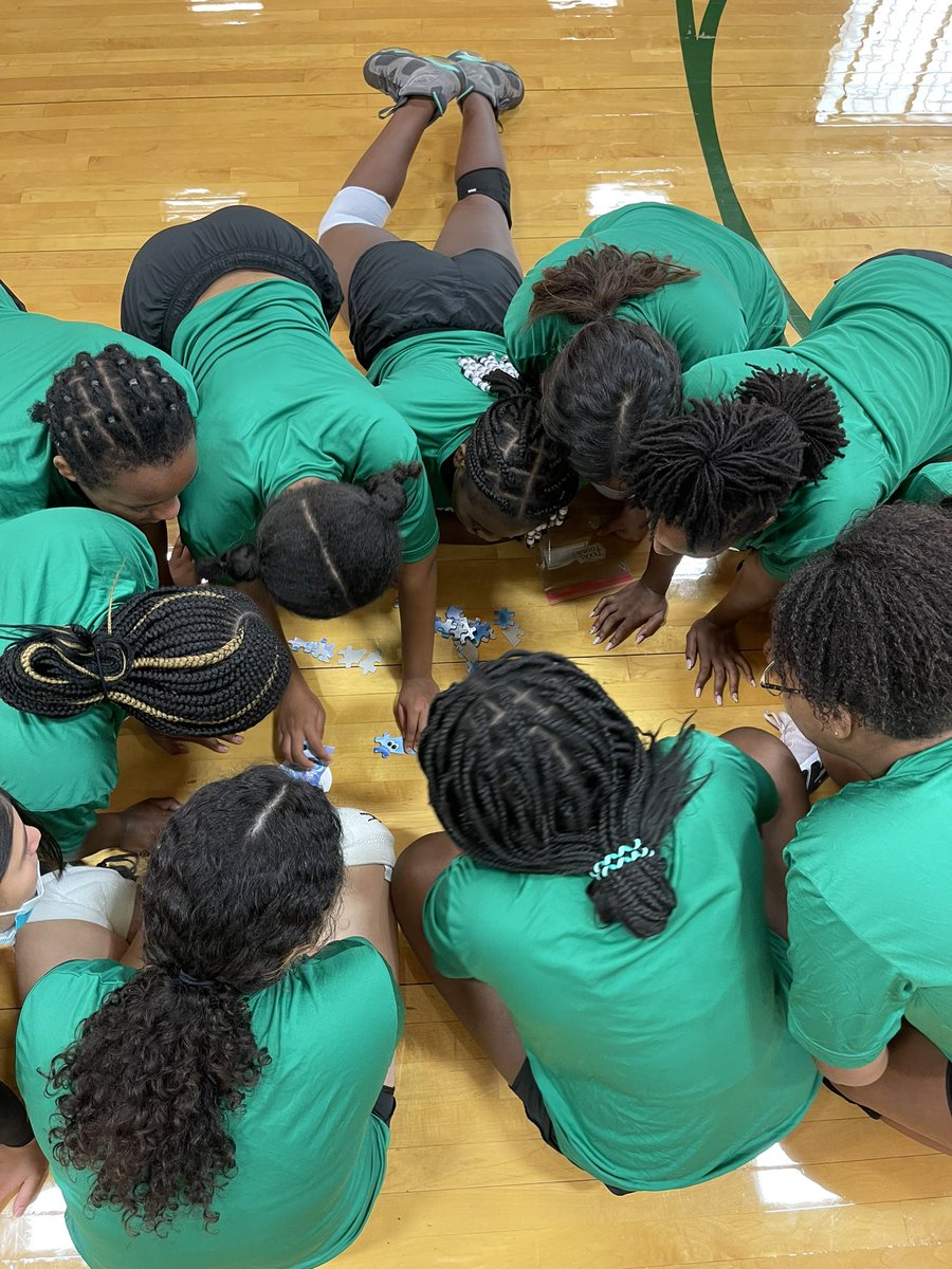 Team Building this morning! Although we weren’t  the first team to complete the task, they did an excellent job at communication!