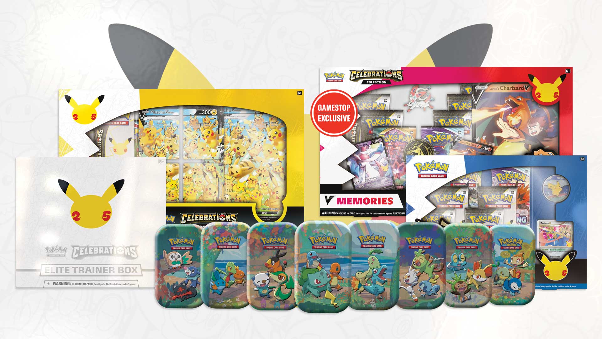 Gamestop On Twitter Hey Pros Starting Right Now We Re Giving You Early Access To Pre Order The Pokemon Celebrations Collection Cards Sets And Tins Including The Gamestop Exclusive Memories Card Set Quantities Are