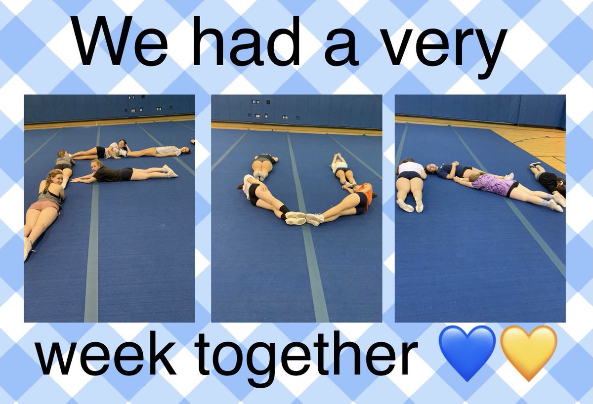 Had some laughs doing a little team building at the end of a long week 💙💛❤️ They spelled out all sorts of words and worked together the entire time!