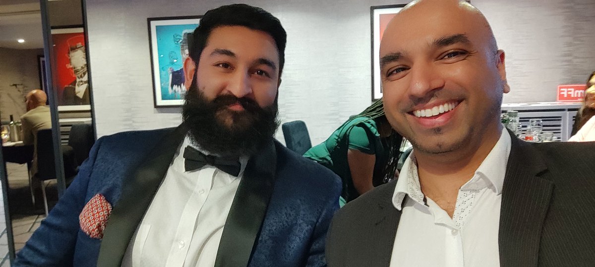 DukeOfBirm's tweet photo. Fantastic night and huge congratulations to Bal (@TheBalAtwal) who won the @GrBhamChambers Future Faces Legal Award. I'd say sitting next to me brought you luck! #FFBYPY21 #FFCHAMBER https://t.co/1QKHb15RH0