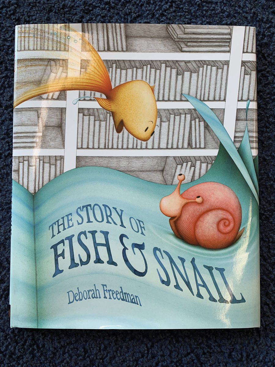 MayaLinLibrary's tweet photo. So great to be back in the library in person! Grades 1-5 started with a whole school read aloud: The Story of Fish and Snail. Then we went on a scavenger hunt for fish and snail in the important areas of our library. https://t.co/TtaiGNyzg8