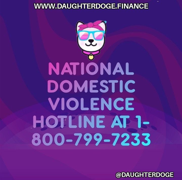 Let’s show some support!
#DomesticViolence #charity #daughterdoge #doge