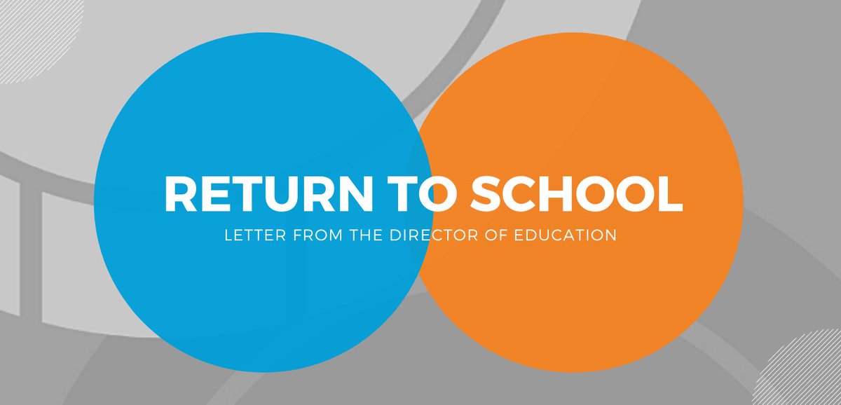 Return to School Letter from the Director of Education sncdsb.on.ca/blog/return-to… #SNCDSB
