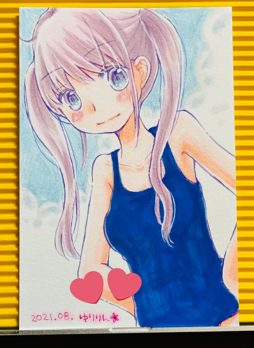 BOOTH用の手描きイラストも進めてますよ〜☺☺ 