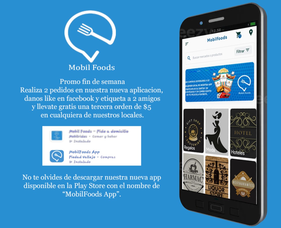 MobilFoods's tweet photo. Este fin de semana Mobil Foods te regala una de nuestras 10 ordenes de $5 dólares gratis, para participar realiza 2 pedidos superiores a $3 dólares en cualquiera de nuestros locales, dale like a nuestra pagina, etiqueta a dos amigos y recibe gratis un tercer pedido. https://t.co/ifAxAcJMgc