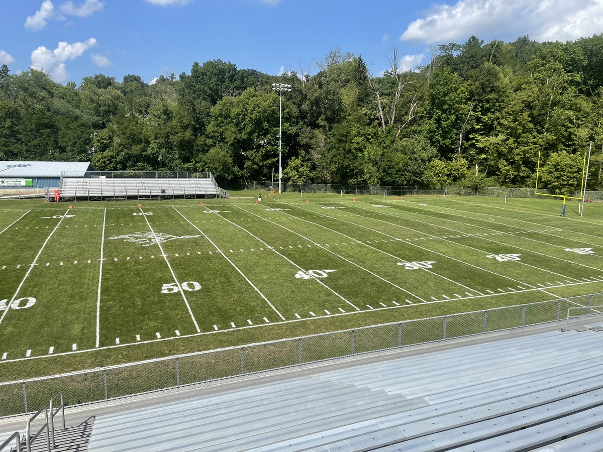 McShuster's tweet photo. Didn’t get finished until late last night so I got some pictures this afternoon. Best of luck to the football team tonight and soccer tomorrow evening. https://t.co/tQO8dhwnne