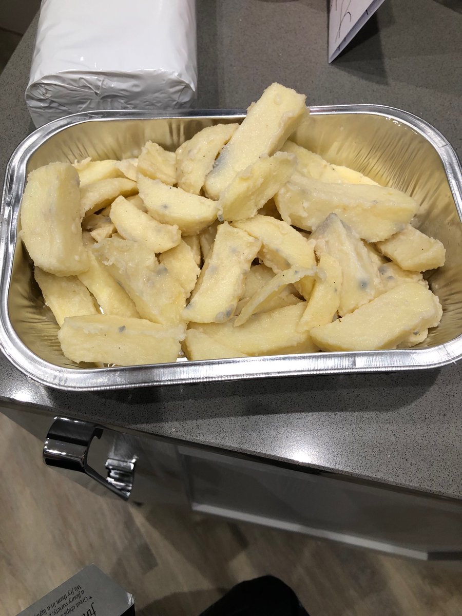 ditchy48's tweet photo. @Tesco just went to cook the chunky chips I purchased today however as you can see they are rotten…. https://t.co/9m0QzyyJgD