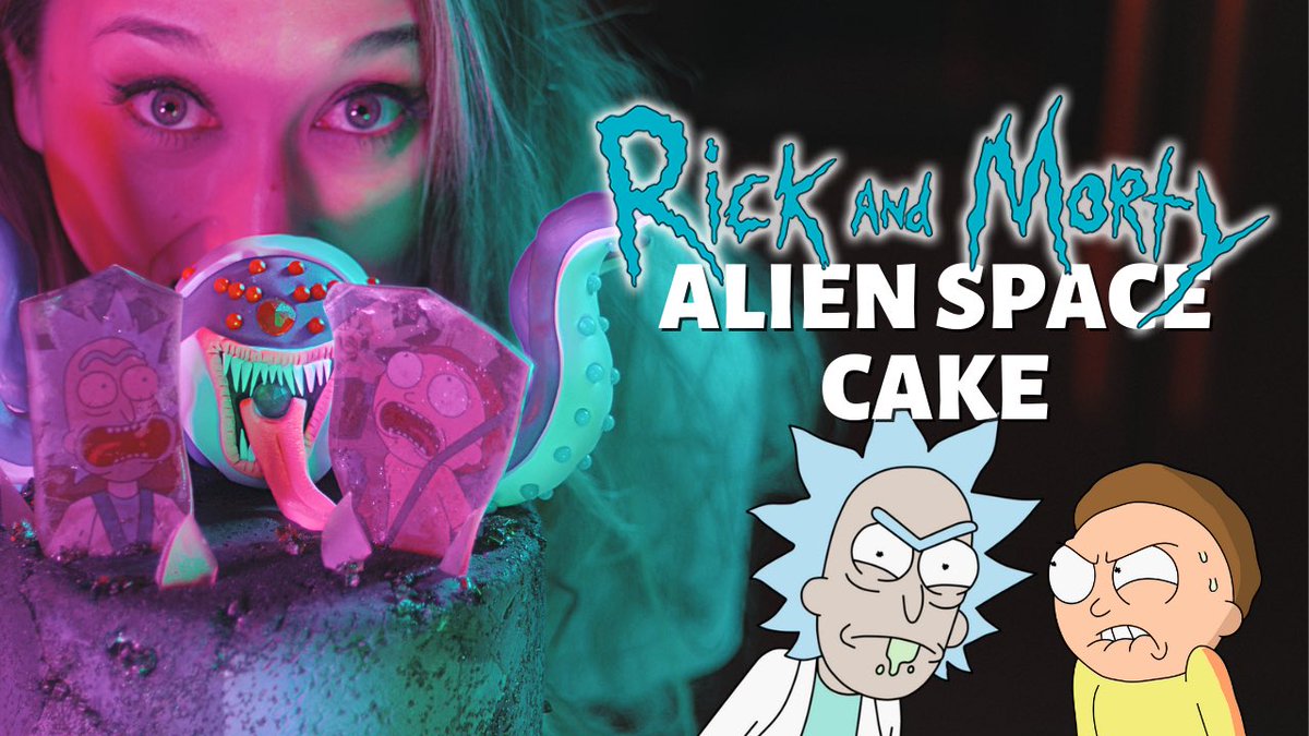 It’s Moshmo Episode 3! I make this really cool @rickandmorty alien space cake with textured fondant! If it makes you laugh just a little, then give this a like and subscribe to my YouTube channel! Watch the full episode, youtu.be/nqJFBorOalg

#RickandMorty #Cake