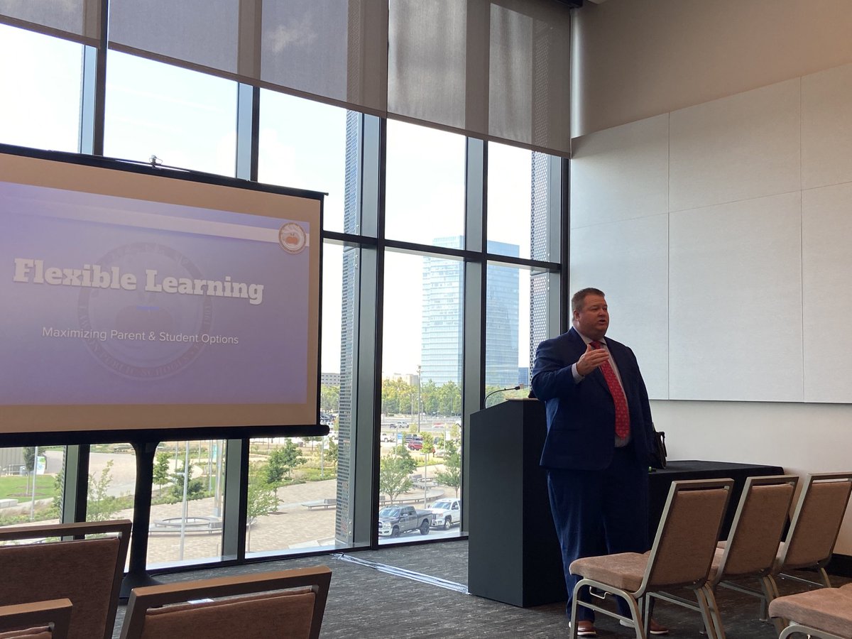 MrsHime's tweet photo. @James409Jason presenting Flexible Learning at #OSSBA21 #oklaed https://t.co/k4hH2c5SiF
