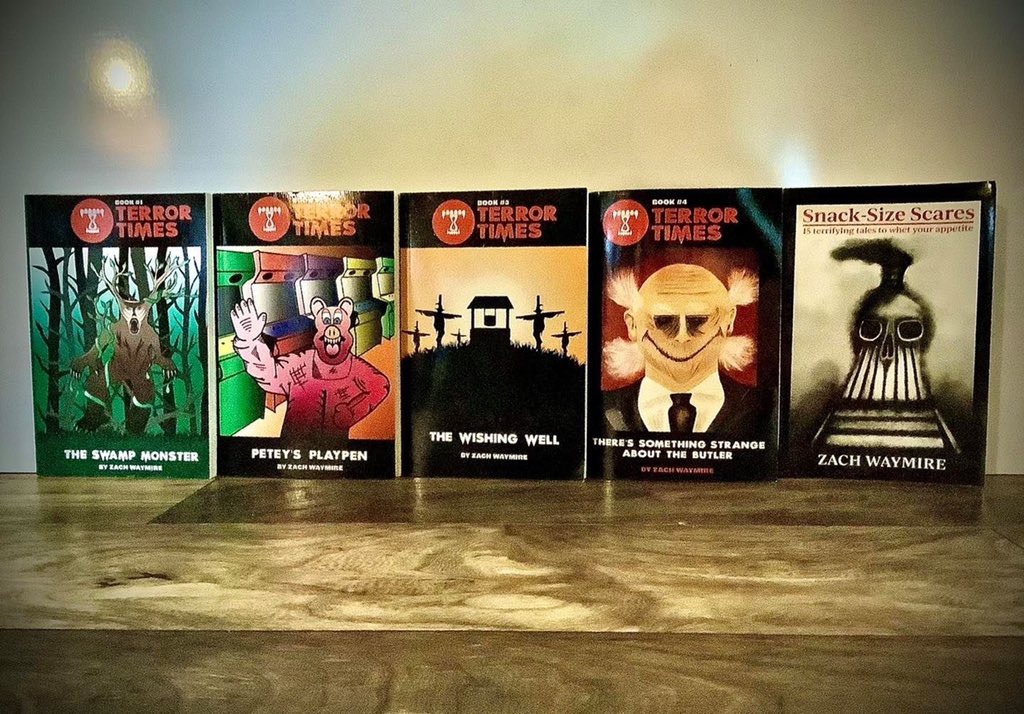 TerrorTimes's tweet photo. @garvin_danny Just looking for an audience to give my books a chance! My books are most similar to Goosebumps and Scary Stories To Tell In The Dark. They’re for mature kids, horror-loving teens, and nostalgia-seeking adults! Find them on Amazon https://t.co/HyBVDF4dXf https://t.co/gzXOGb9dD1