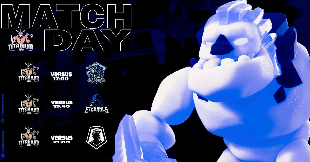 TitaniumArmyGG's tweet photo. #ClashRoyale | MatchDay 🏆
A pocos minutos de comenzar ésta nueva jornada, nuestros vikingos ya alistan sus armas para dejarlo todo en la arena. 🪓
🆚| @40KLHES
🆚️| @NEternals
🆚️| @ImagineKnights
⏰| 17:00 🇨🇱 Iniciamos
¡A por los puntos guerreros! 🪓
#GoTitanium ⭐ https://t.co/3PgZscGhau