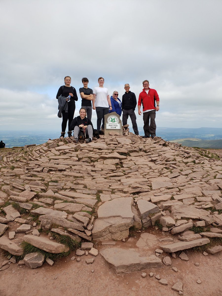 kjburrough's tweet photo. Cracking day up Pen Y Fan with Valleys kids https://t.co/kHlQpKYAkh