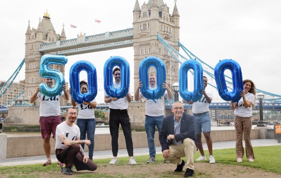 Today has been a bit surreal. I’m so proud of what the #la T-shirt has achieved. Thanks to everyone that has bought one. The £500,000 it’s raised for <a href="/THTorguk/">Terrence Higgins Trust</a> is life changing. <a href="/russelldavies63/">Russell T Davies</a> and the cast and crew, I salute you!!