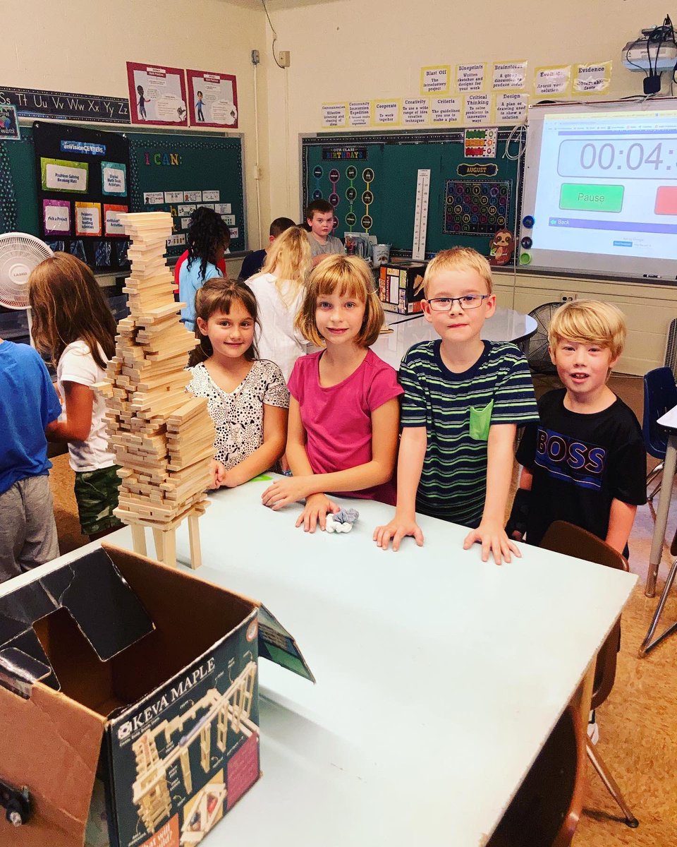 With our busy week we had little time to do team building but we made it happen today! The challenge was to see who could build the tallest free standing tower! It was awesome to see all the teamwork happening! 🥳😎 #PCSDproud <a href="/PCSDpleasantval/">PCSD Pleasant Valley</a>