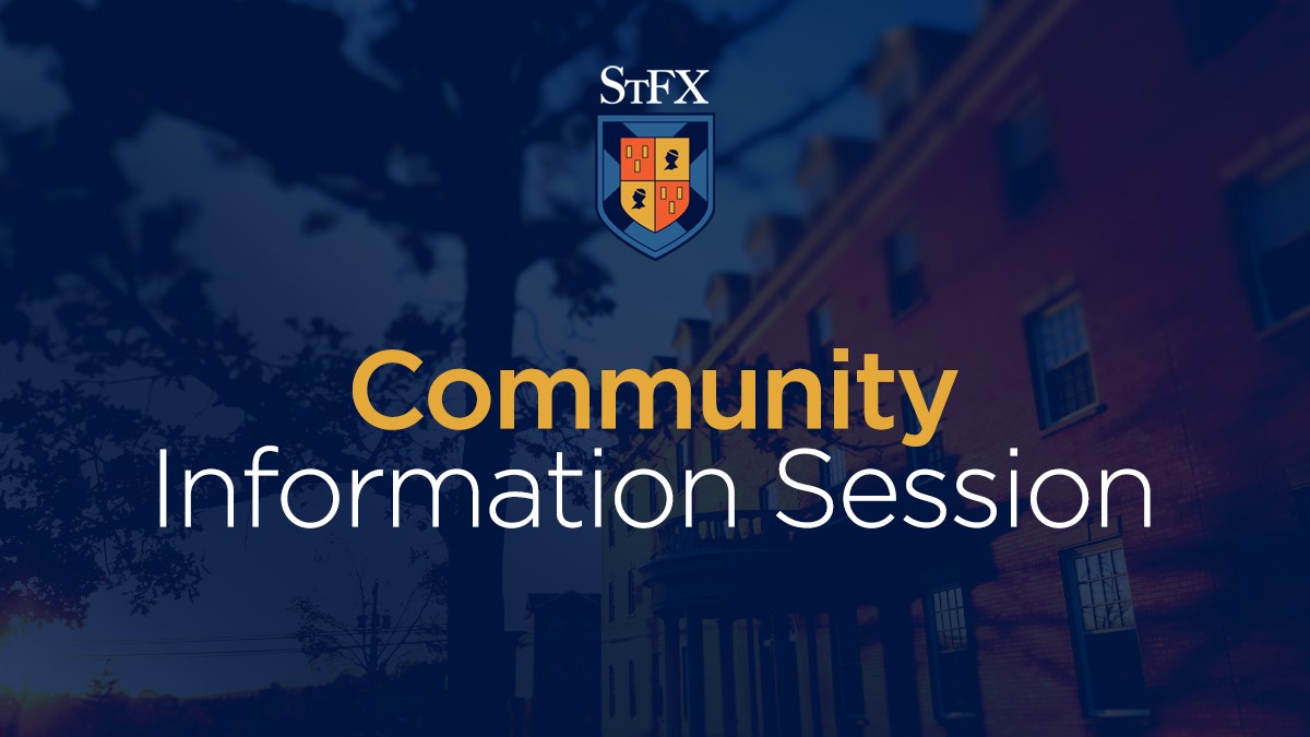 RESIDENTS OF TOWN/COUNTY OF ANTIGONISH: Join StFX Pres, Dr Hakin, Mayor Boucher, &amp; Warden McCarron Wed, Sept 1, 6:30-7:30 PM (ADT) for a virtual information session to learn about the upcoming fall term. For more, click stfx.ca/communityinfo 
<a href="/AntigonishTown/">Town of Antigonish</a> <a href="/AntigonishCo/">Antigonish County</a>