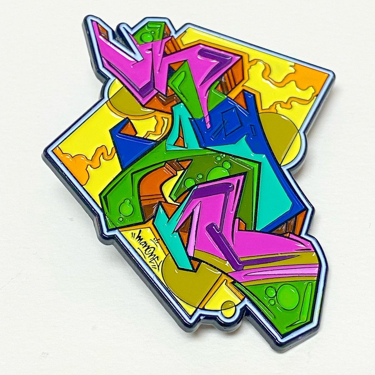 ManOneArt's tweet photo. 🔥DOWNWARD MAN🔥
Exclusive 14 colors!! Large 3” limited edition enamel pin. Based on my recent Hollywood mural by the same name. 

Only available at:
https://t.co/jupo8AWOLh

——————————-
#man #crewest #pins #enamelpinsforsale #enamelpins #lapelpins #graffiti https://t.co/Y2I804OI8l