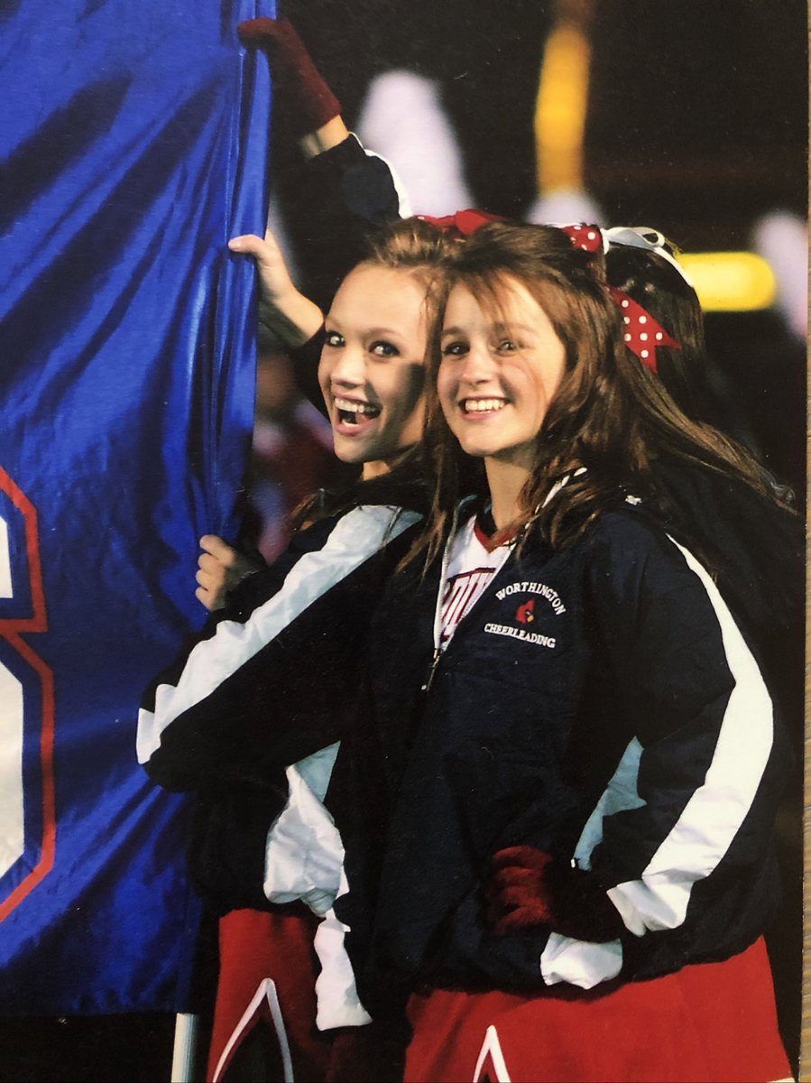 Throwing it back to <a href="/TDUBCheer/">TWHS Cheerleading</a> circa 2008 in honor of the Wotown Showdown! Go cards go! ♥️💙♥️#itsworthit <a href="/JGledhill10/">J Gledhill</a>