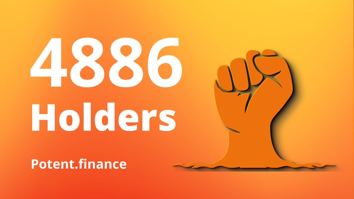 potent_coin's tweet photo. POTENT got 4886 Holders and still increasing... Next target is 5000 🚀🚀

#binancesmartchain #BSC #PTT https://t.co/4xMsi1PCjv