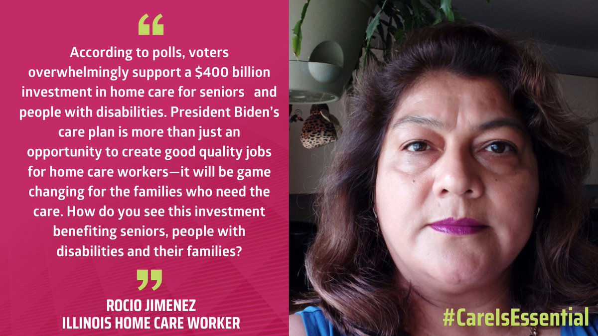 SEIUhciimk's tweet image. Constituent and home care worker Rocio Jimenez has a question for @RepSchneider. 

#CareIsEssenital #InvestInCare