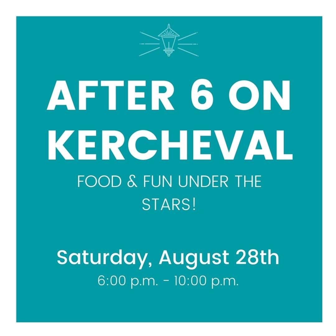 Make sure to attend the After 6 on Kercheval this weekend!