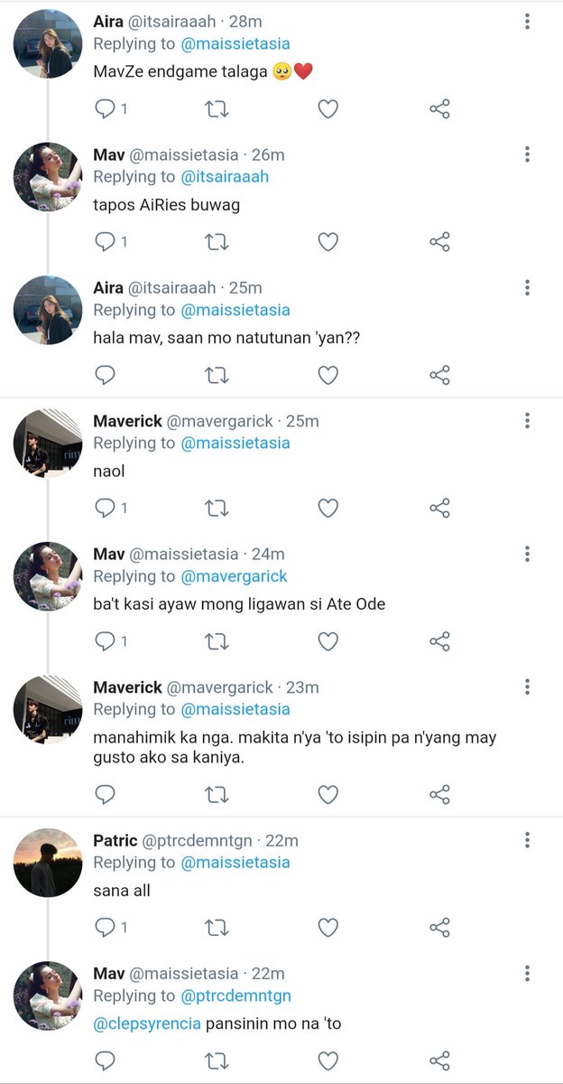 MaissieAV's tweet photo. [ happy 7th motmot, MavZe! ]

Raze's tweet              Mav's Tweet https://t.co/fTnhxo1rkZ