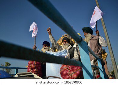 sukhdha75655514's tweet photo. You see, it is not the farmer's hobby 
to be tear gassed, or water cannoned, 
or be lathi charged, or live on damp highways 
in Delhi's winter wave, during a pandemic.
#FarmersProtest 
#मंहगाई_की_यार_मोदी_सरकार https://t.co/FrsnkZ8xHX
