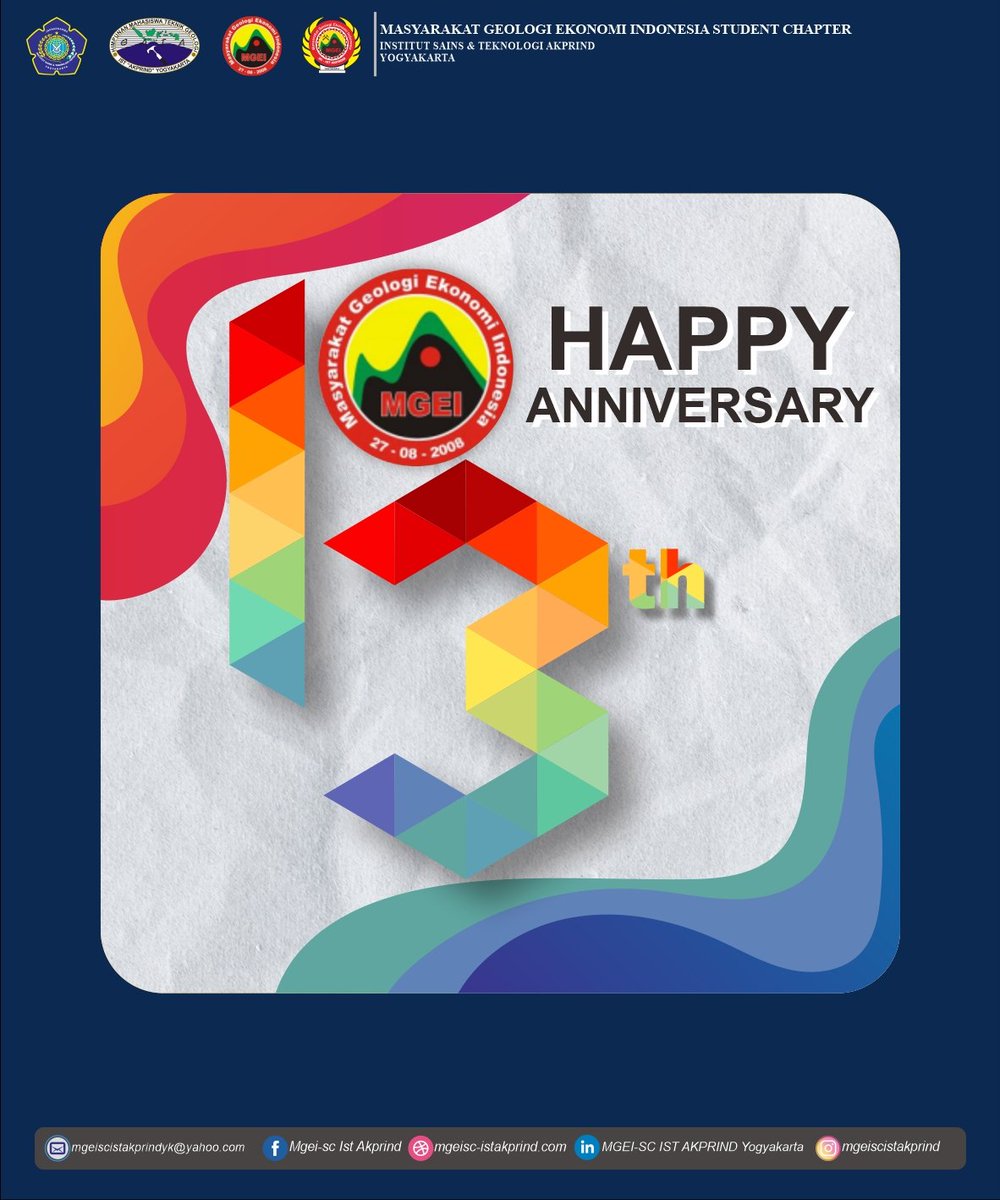 [HAPPY ANNIVERSARY MGEI ]

Kami keluarga besar MGEI-SC IST AKPRIND Yogyakarta Mengucapkan selamat ulang tahun yang ke 13 untuk Masyarakat Geologi Ekonomi Indonesia

IF YOU DONT MOVE YOU DIE