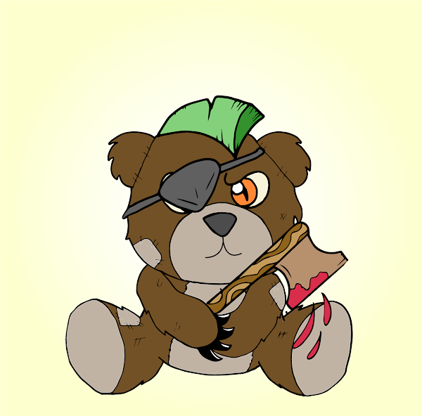 gray186's tweet image. My new #Deadbear is grumpy and on a mission!