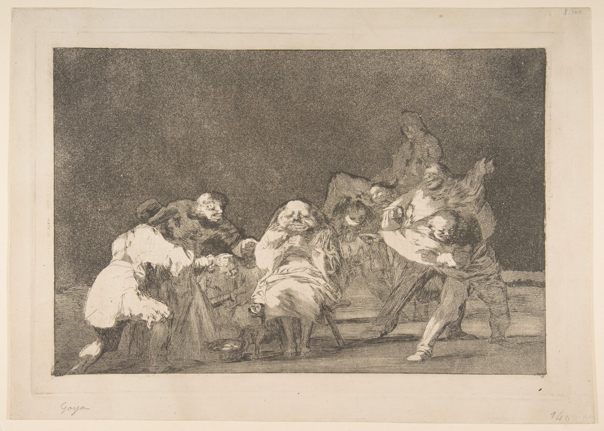 Goya, 'Loyalty' from the 'Disparates' (Follies / Irrationalities), ca. 1815–19 (private printing ca.1854) https://t.co/3SKJ7CBhzm #metmuseum #themet https://t.co/GWgWygLOak