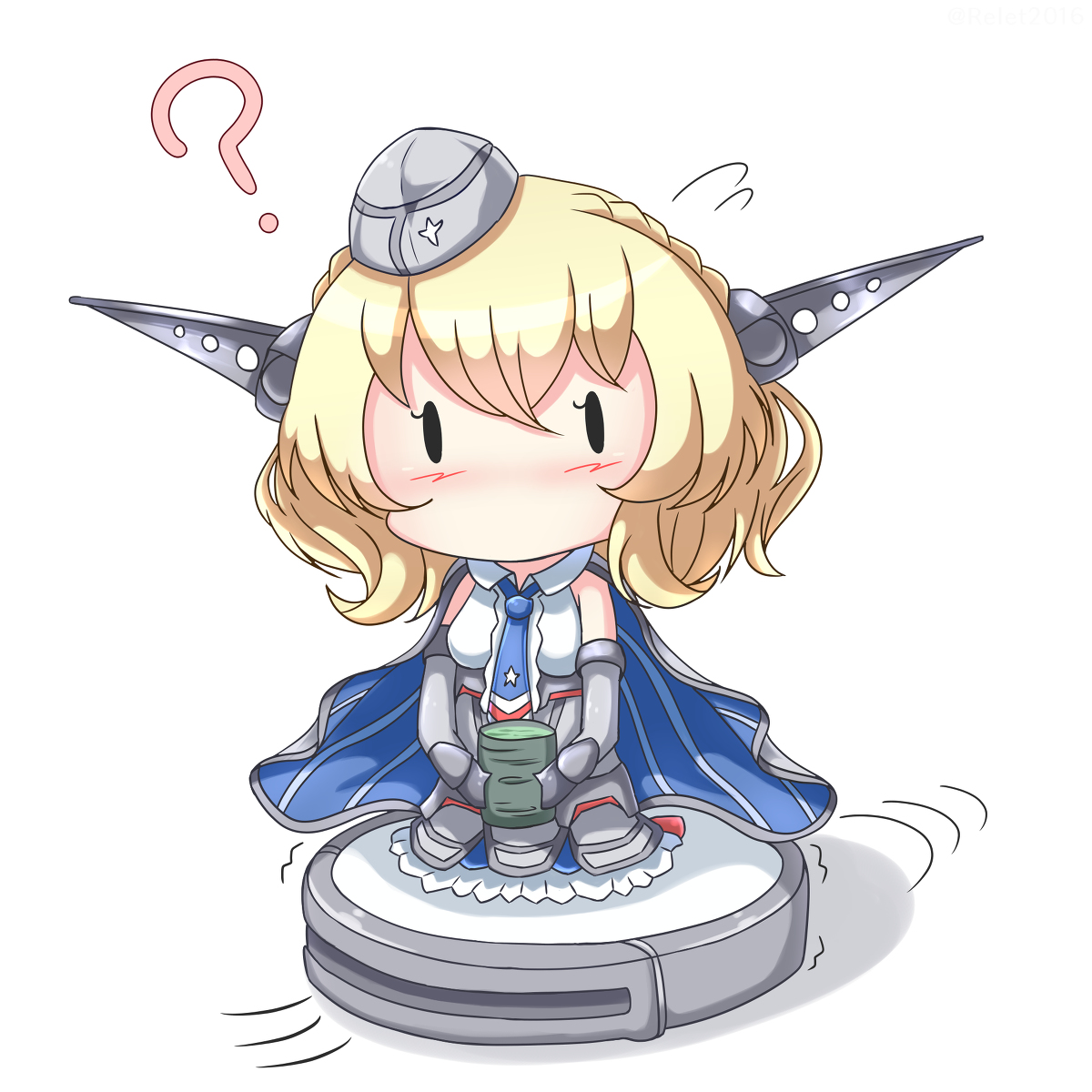 colorado (kancolle) 1girl garrison cap blonde hair solo hat blue necktie headgear  illustration images