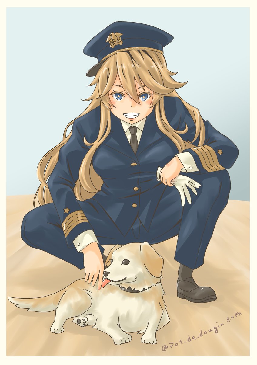 艦これ「アイオワ&ビッキ-🐶
(*'ω`*)

#艦これ 」|Pot＊deのイラスト