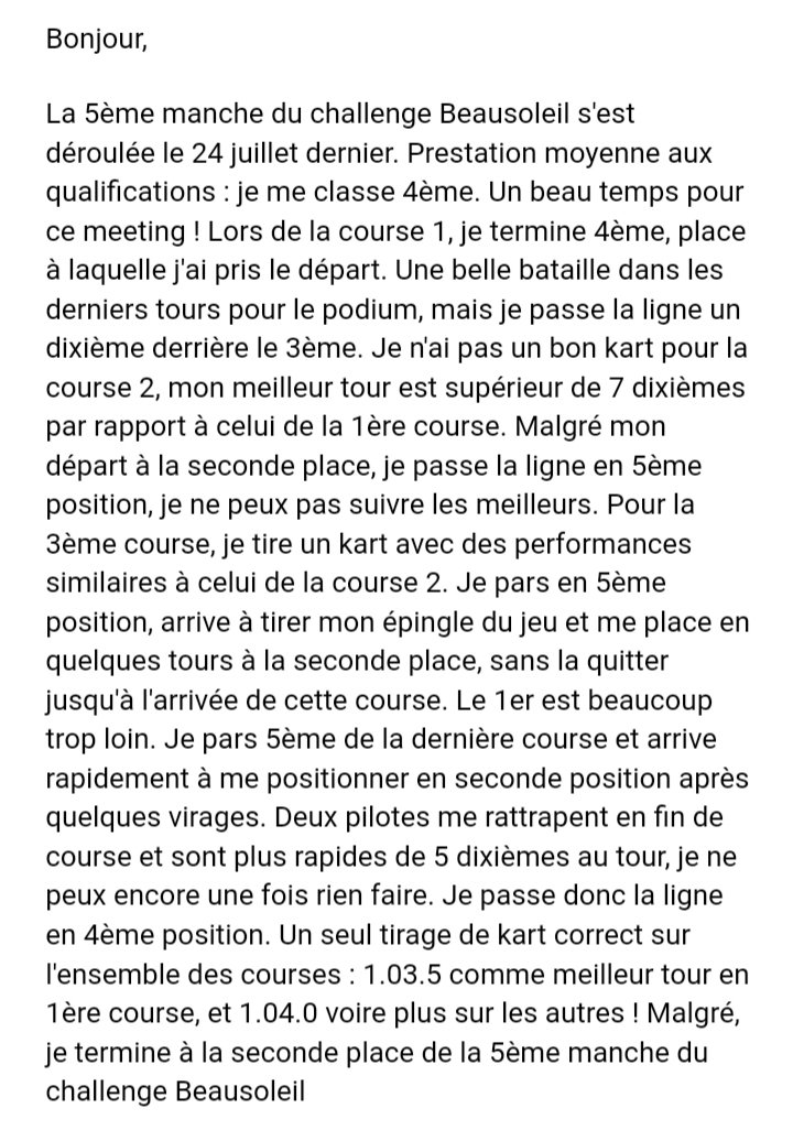 JeremMauguin's tweet photo. Sixième manche prévue à LAVAL demain, 28 août à 10h

Voici le live timing pour suivre les courses en direct à LAVAL : https://t.co/5b7GCzUcpy

Merci à mes partenaires 🙏😉👍 https://t.co/yaCTuet4Sy