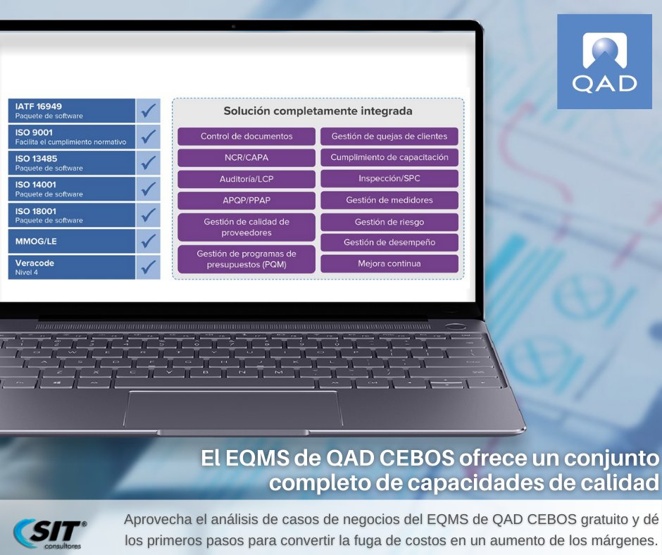 SitConsultores's tweet photo. Personaliza y adapta fácilmente y sin necesidad de servicios externos o recursos altamente técnicos con #QAD #AdaptiveERP.🏢💡💻
Conoce más a través de👉https://t.co/An85ezGtgU https://t.co/LAnNMif5ts