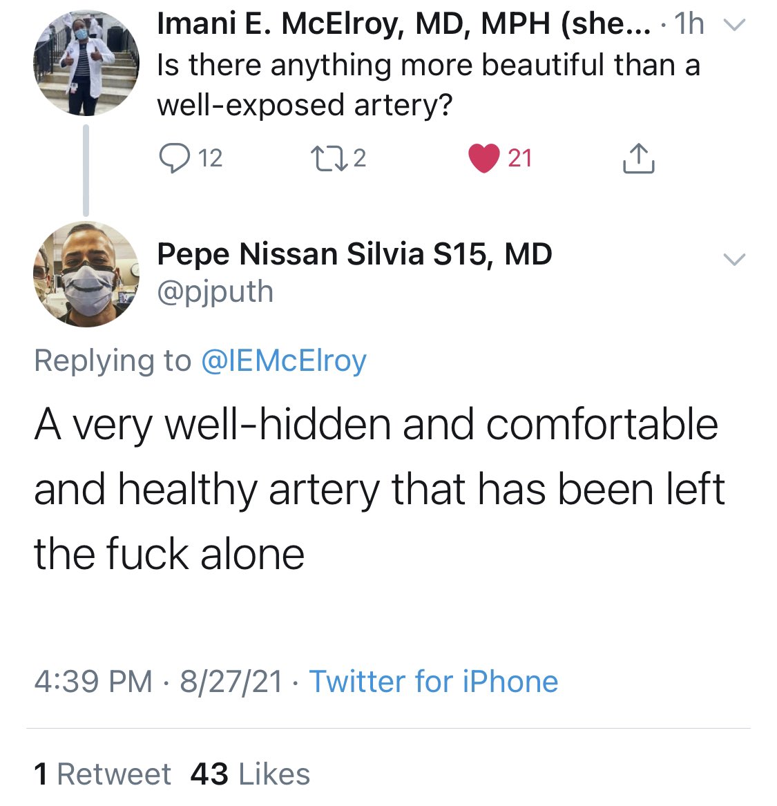 nataliemwall's tweet photo. Guess which one’s the surgeon 😂😂 https://t.co/BbMeMEFbig