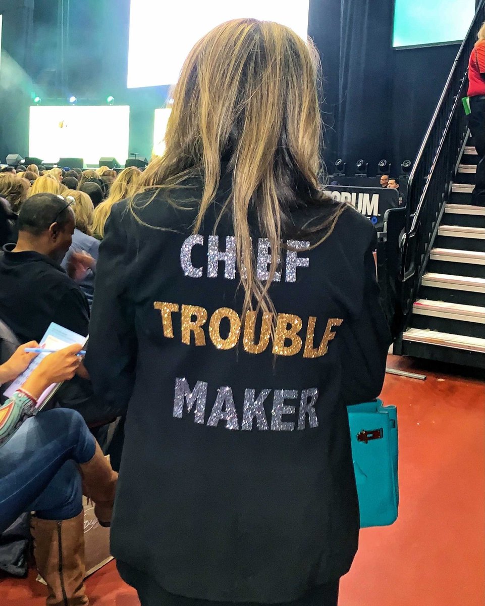 ShelleyZalis's tweet photo. The only way to change the status quo is to challenge it! #ChiefTroubleMaker 🙌 https://t.co/AMlxhL0BsG
