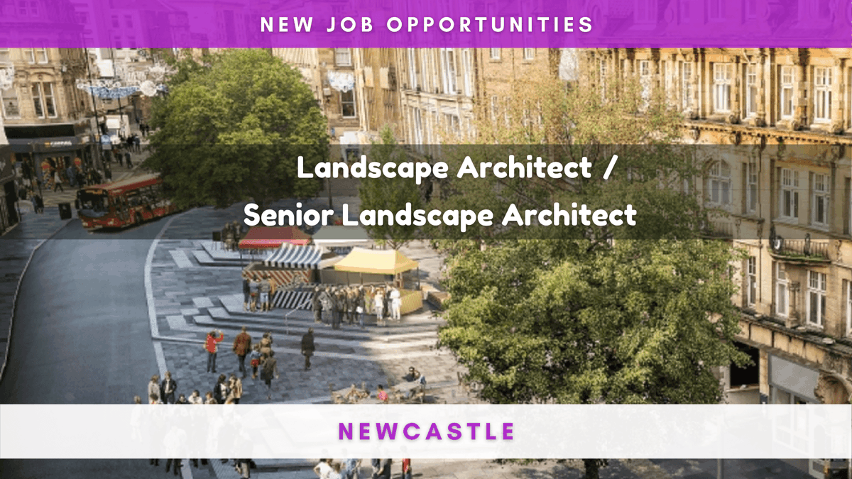 LandscapeJobs's tweet photo. New opportunity in Newcastle for a Landscape Architect or Senior Landscape Architect. 

For further details visit https://t.co/uwrougpmya

#landscapearchitect #landscapearchitecture #landscapearchitects #landscapearchitecturejobs #hiring #recruiting #nowhiring #jobs #recruitment https://t.co/bUMRA4ooIk