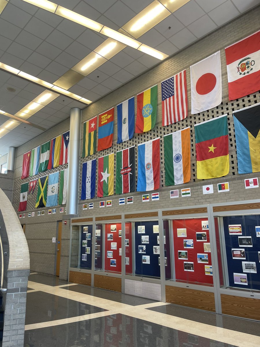 FCPSAchievement's tweet photo. Thanks @JWork_FCPS for an inspiring visit. “One family from all over the world.” Value each student. We still have safety measures in place and learning is in full swing. #staffempowerment #positiveculture #FCPSReturningStrong https://t.co/AQaqlA1igt
