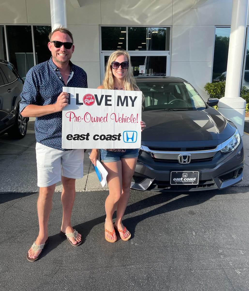 echhonda's tweet photo. Shop Now: https://t.co/SlMyuzhxRG
Robert Deaver came in to East Coast on vacation from Maryland and wanted to take a look around at the new Honda's. After meeting with sales professional Rick Titus, Robert decided to purchase this 2021 Civic! Congratulations! https://t.co/s2l3K2V0yp
