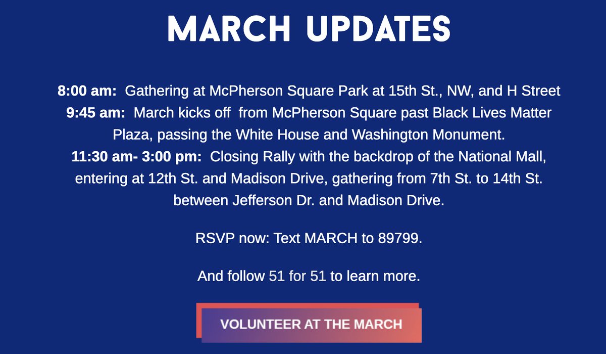 We're Marching Tomorrow! Join us, <a href="/MayorBowser/">Mayor Muriel Bowser</a>, <a href="/DCDemocrats/">DC Dems</a>, <a href="/DCBlackdems/">DC Democratic Black Caucus</a>, and many, many more for the 58th Anniversary of the March on Washington! We march to ensure all Americans have full access to our democracy. - mailchi.mp/5a5103323004/j…